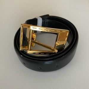 Dunhill Men’s Luxury Gold Buckle Belt